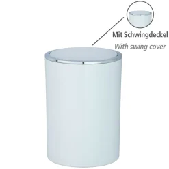 Wenko Schwingdeckeleimer Inca weiß 5 L