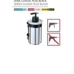 Wenko Seifenspender Classic Plus schwarz 185 ml