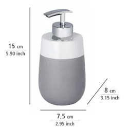 Wenko Seifenspender Malta grau/weiß 290 ml