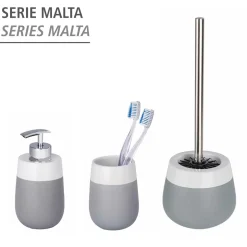 Wenko Seifenspender Malta grau/weiß 290 ml