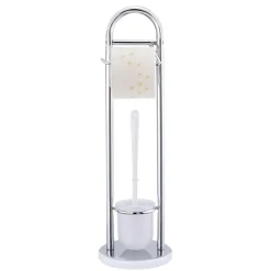 Wenko Stand WC-Garnitur Siena chrom