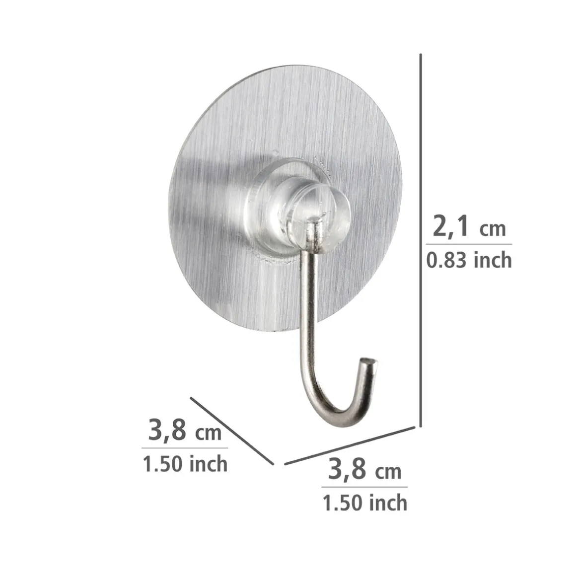 Wenko Static-Loc Nickelhaken Osimo 4er Set