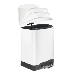 Wenko Treteimer Studio Easy-Close weiß 6 L