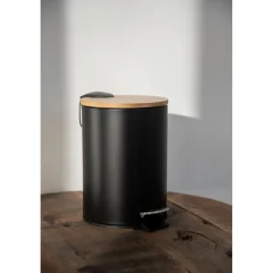 Wenko Treteimer Tortona schwarz Easy-Close Absenkautomtik