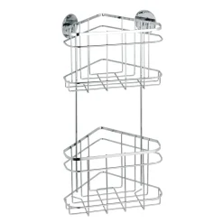 Wenko Turbo-Loc Eckregal 2 Etagen