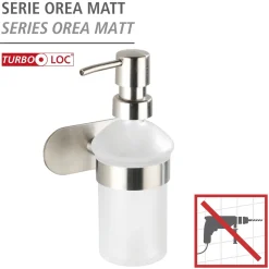 Wenko Turbo-Loc Seifenspender Orea matt ca 200 ml