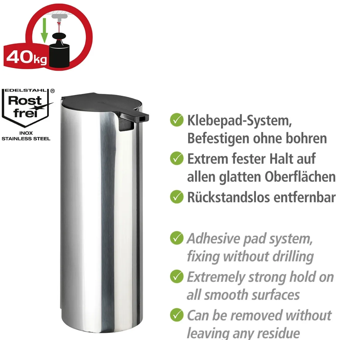 Wenko Turbo-Loc Seifenspender Detroit