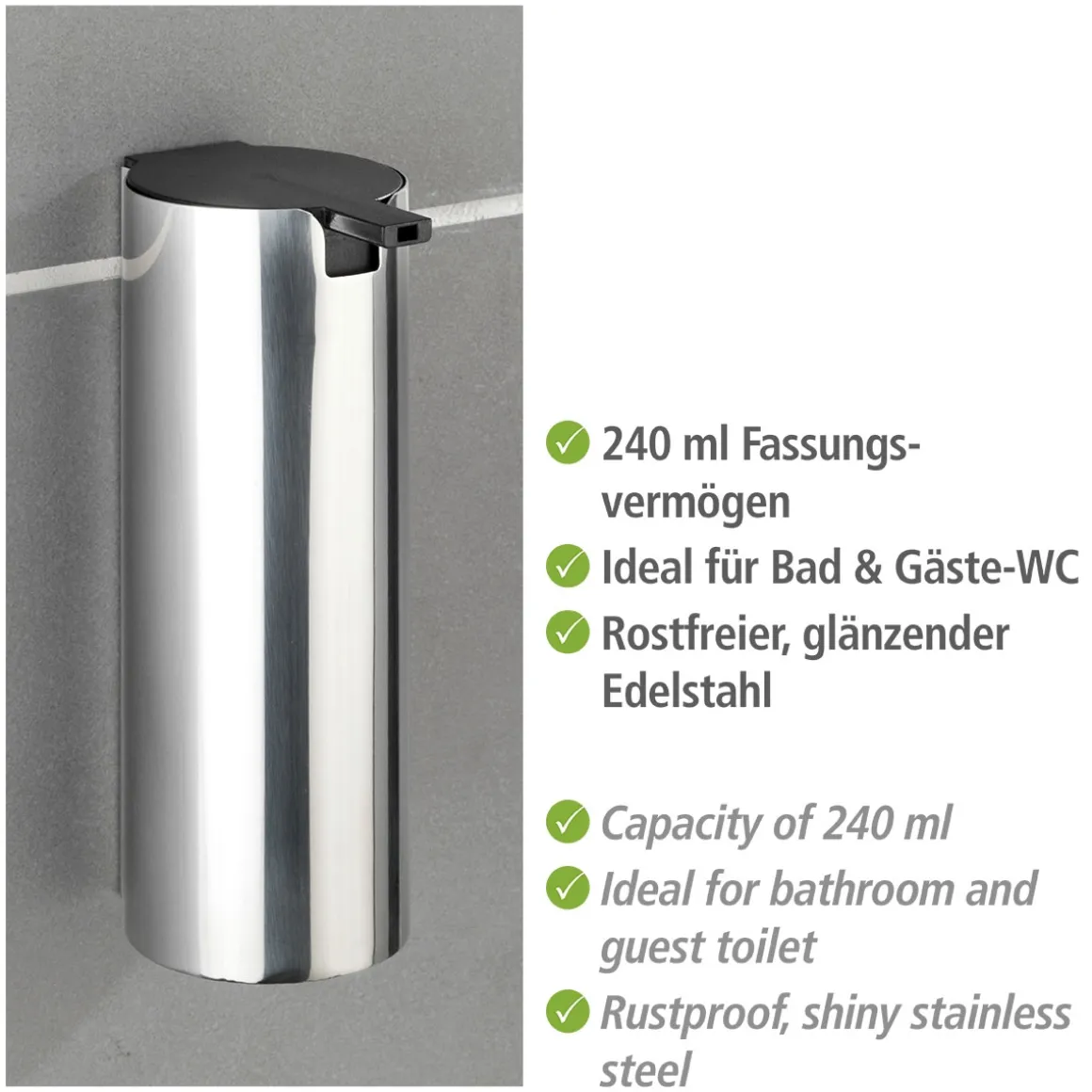 Wenko Turbo-Loc Seifenspender Detroit