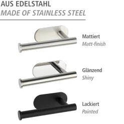 Wenko Turbo-Loc Toilettenpapierhalter Orea Shine