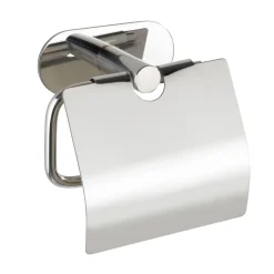 Wenko Turbo-Loc Toilettenpapierhalter Orea Shine mit Deckel