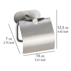 Wenko Turbo-Loc Toilettenpapierhalter Orea mit Deckel