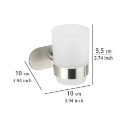 Wenko Turbo-Loc Zahnputzbecherhalter Uno Orea matt