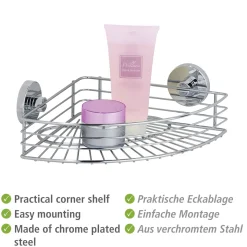 Wenko Vacuum-Loc Eckablage Bari