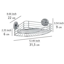 Wenko Vacuum-Loc Eckablage Bari
