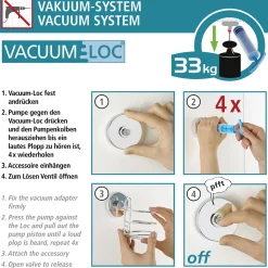 Wenko Vacuum-Loc Eckablage Bari