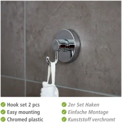 Wenko Vacuum-Loc Haken 2er Set