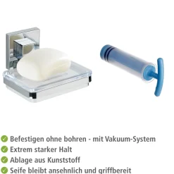 Wenko Vacuum-Loc Seifenablage Quadro