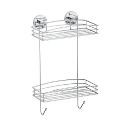 Wenko Vacuum-Loc Wandregal 2 Etagen