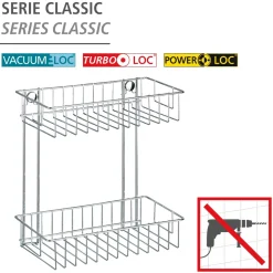 Wenko Wandregal Classic 2 Etagen