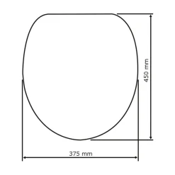 Wenko WC-Sitz Orchid antibakteriell