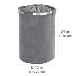 Wenko Wäschesammler Cordoba grau 68 l