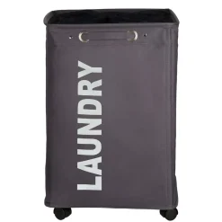Wenko Wäschesammler Quadro grau 79 l