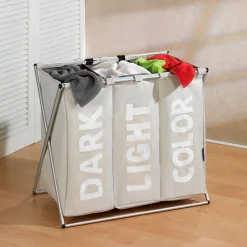 Wenko Wäschesammler Trio beige 130 l