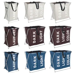 Wenko Wäschesammler Trio beige 130 l