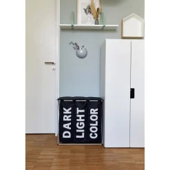 Wenko Wäschesammler Trio schwarz 118 l