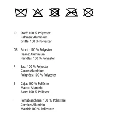Wenko Wäschesammler Trio schwarz 118 l