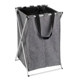 Wenko Wäschesammler Uno grau meliert 52 l