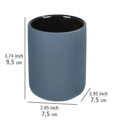 Wenko Zahnputzbecher Avellino blau