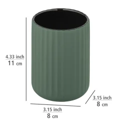 Wenko Zahnputzbecher Belluno grün