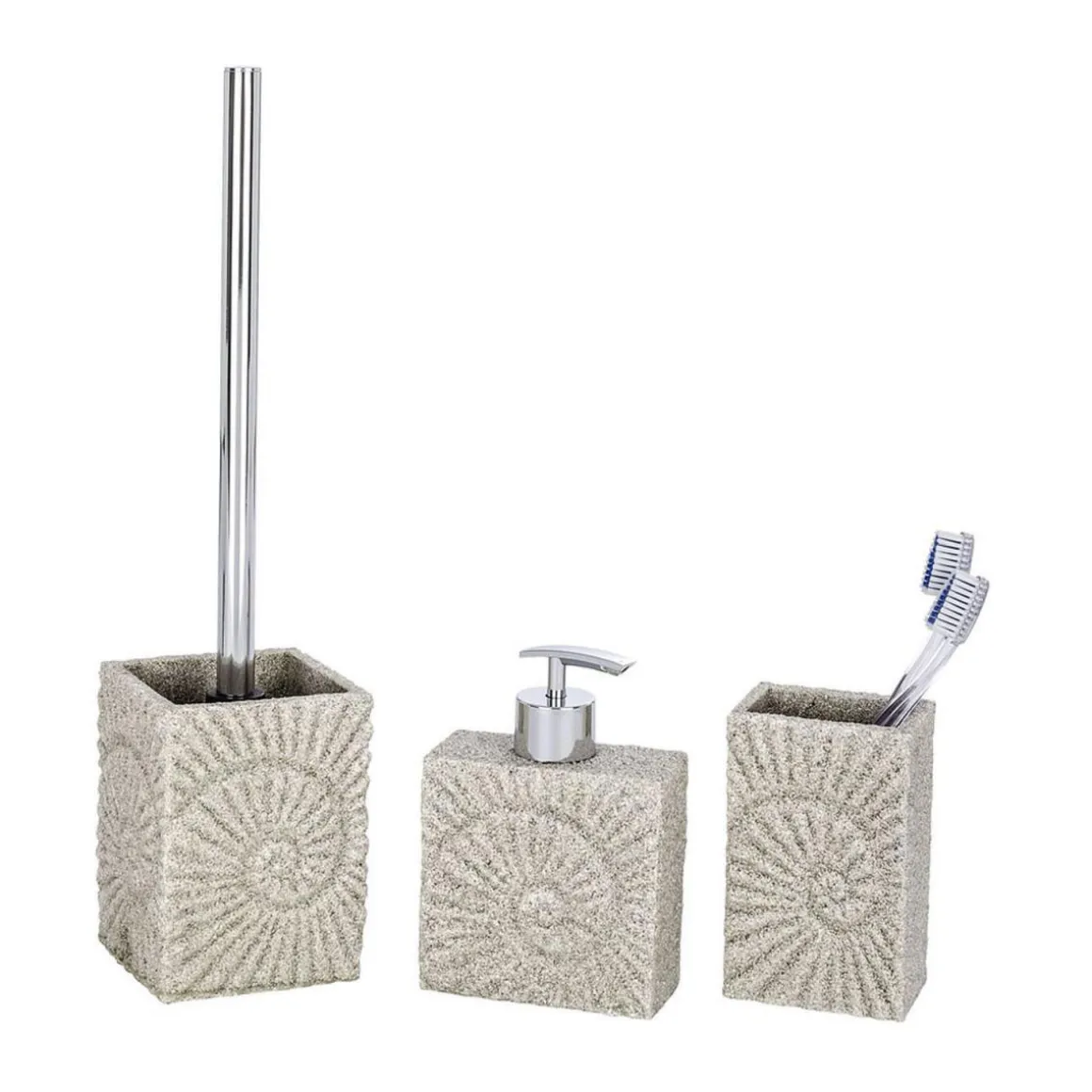 Wenko Zahnputzbecher Fossil beige