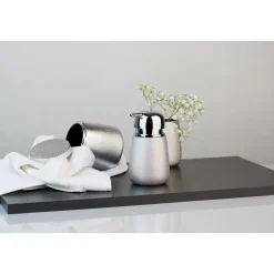 Wenko Zahnputzbecher Glimma silber