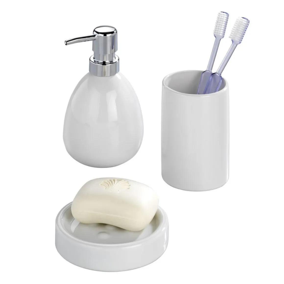 Wenko Zahnputzbecher Polaris weiß