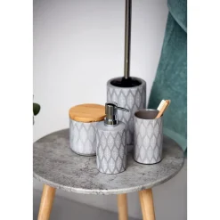 Wenko Zahnputzbecher Tupian grau