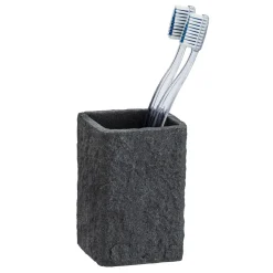 Wenko Zahnputzbecher Villata grau