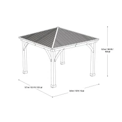 Westmann Pavillon Devon 1212 365,76x365,76x320,04cm Natur