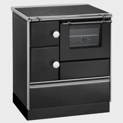 Westminster Holzherd K76-70, Farbe: Schwarz, Backrohr, 7,3kW