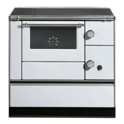 Westminster Holzherd K76-90, Farbe: Weiss, Sichtfenster, 7,6kW