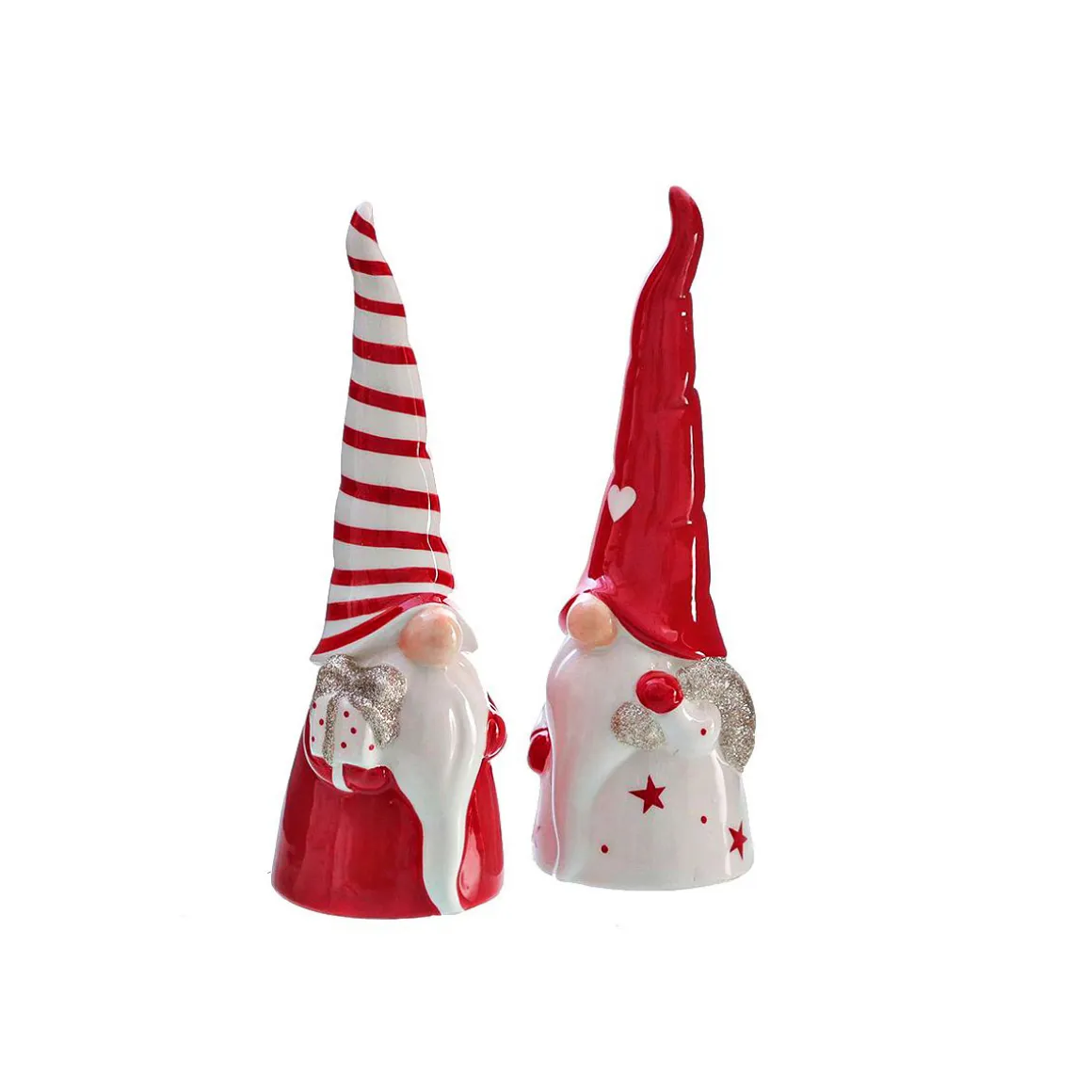 Wichtel weiß/rot Dolomit 9 x 9 x 26,5 cm 2 fach sortiert