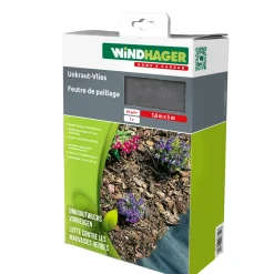 Windhager Unkraut-Vlies 5x1,6 m schwarz