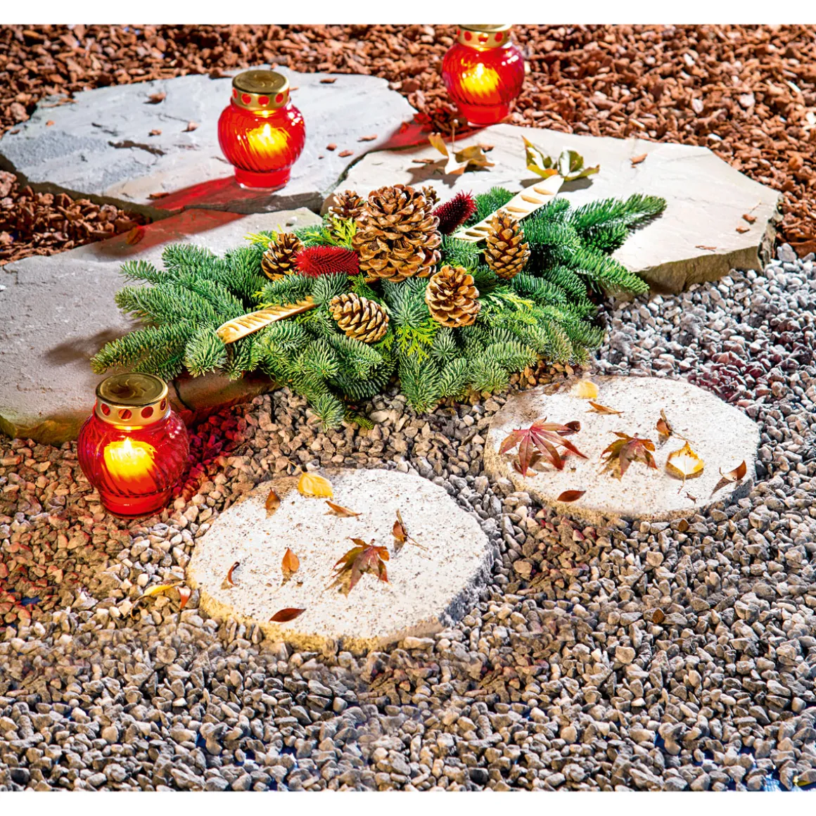 Wingart Granit-Trittstein Durchmesser ca 35 cm