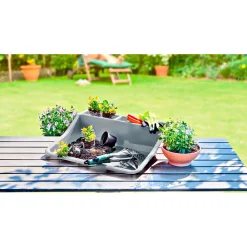 Wingart Kunststoff Pflanzschale grau 61 x 55 x 15 cm