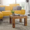 Wohnling Couchtisch „Sheesham“, 60x60 cm, Massivholz