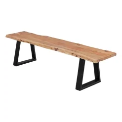 Wohnling Esszimmerbank Gaya 180 x 40 cm Massivholz Akazie