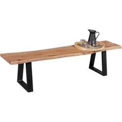 Wohnling Esszimmerbank Gaya 180 x 40 cm Massivholz Akazie