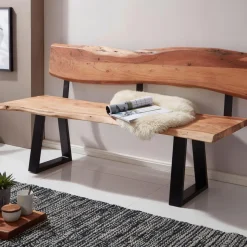 Wohnling Esszimmerbank „Gaya“ 160x83,5x60 cm, Akazie