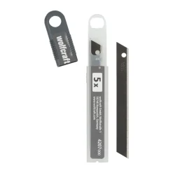 Wolfcraft 5 Profi-Sharp-Abbrechklingen 9 mm schwarz